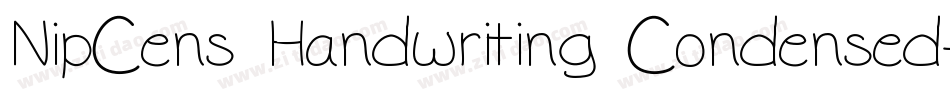 NipCens Handwriting Condensed字体转换